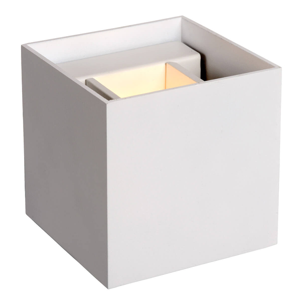 Lampa ścienna góra-dół XIO 09217/04/31 Lucide metalowa kostka biała