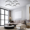 Okrągły plafon dekoracyjny 443 Domeno LED 140W 3000K-6000K czarny