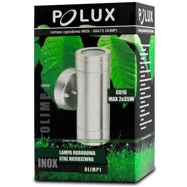 Tuba LAMPA ścienna OLIMP1 208835 Polux elewacyjna OPRAWA zewnętrzna ogrodowy KINKIET na taras IP44 outdoor