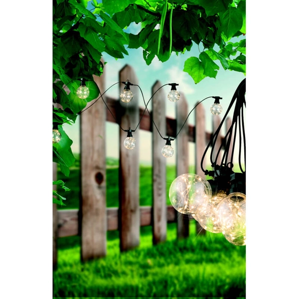 Łańcuch ze światełkami 7,5m 10 LED 4,2W 2700K IP44 ciepła