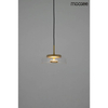 Wisząca lampa kopułowa Eden MSE010100147 Moosee do salonu złoty przezroczysty