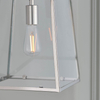 Wisząca lampa szklana Hurst 76225 na łańcuchu nad stół szara