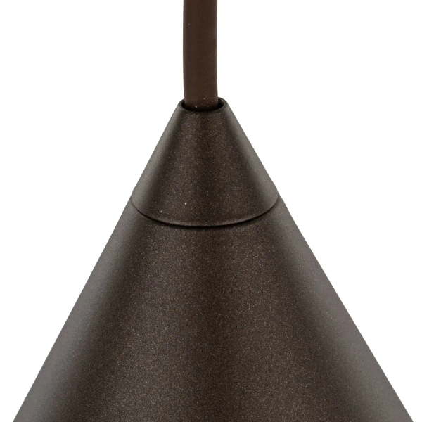 Zwieszana lampa salonowa CONO 10073 trójkątna brązowy