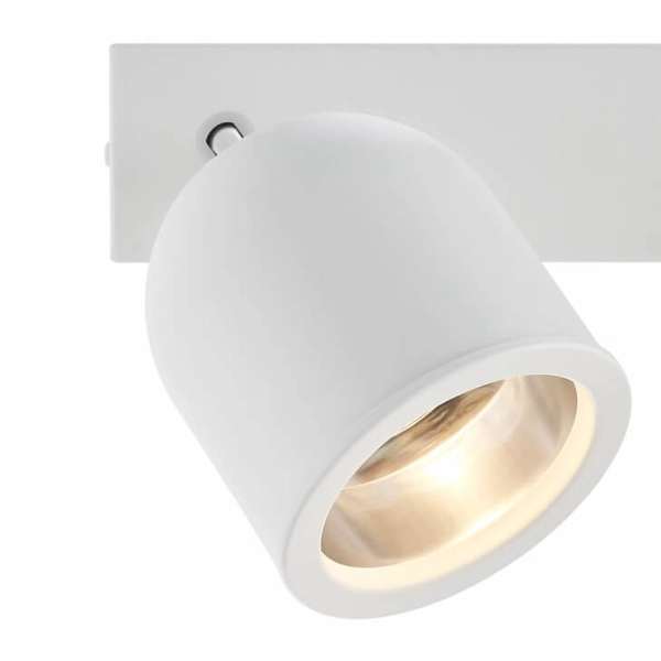 Reflektorowa lampa ścienna na listwie SPARK 50934301 Kaspa z regulacją biała