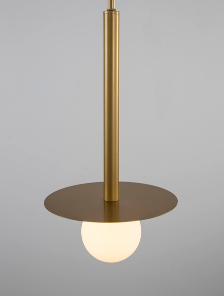 Lampa wisząca Art Deco URUAPAN LE42891 Luces Exclusivas kula do holu złota