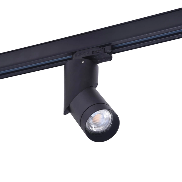 Ruchoma lampa Santos AZ4203 do 3-fazowego systemu szynowego metalowa czarna