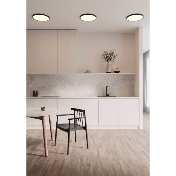 Lampa sufitowa z pilotem Oja 2015136103 LED 2700-6500K czarna biała