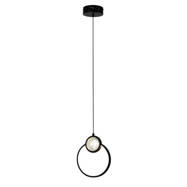 Wisząca lampa kula Lacrima 31-35592 LED 15W 3000K do salonu czarna