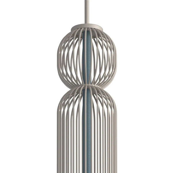 Podłużna lampa wisząca CAMELEON SINGLES 12194 jedwabisty grafit