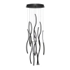 Kaskadowa wisząca lampa FLOW AZ7226 czarna 1xLED 115W 4000K do salonu