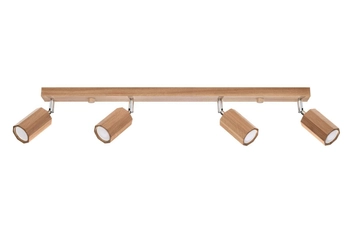 Regulowana lampa sufitowa SL.1031 drewniane spoty do holu