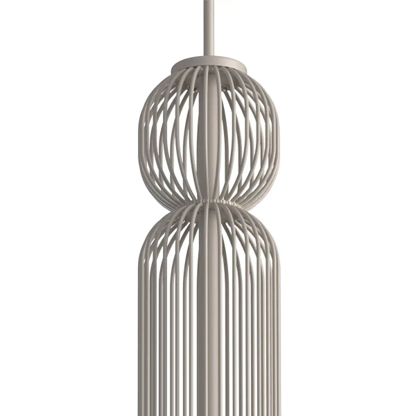 Wisząca lampa druciana CAMELEON SINGLES 12192 nad stół beżowa