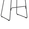 Hoker IRON BAR LOW MH-005H-B-H65 barowe krzesło z poduszką czarne loftowe