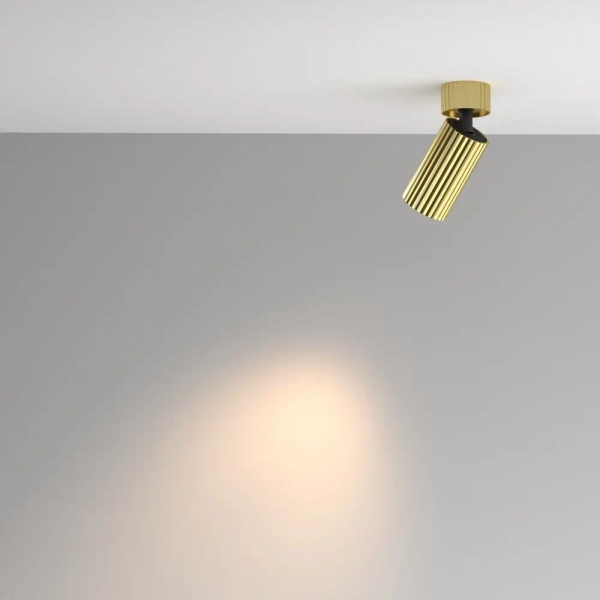 Regulowana lampa sufitowa Calipso C108CL-01-GU10-BS tubka mosiądz