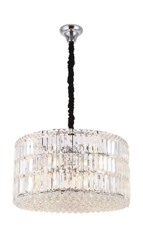 Kryształowa LAMPA wisząca PUCCINI P0267 Maxlight okrągła OPRAWA zwis glamour crystal przezroczysty