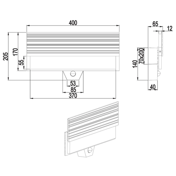 Kinkiet z czujnikiem ruchu Mariza 247069142 LED 13W 3000K IP44 antracyt