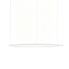 Potrójna wisząca lampa biała ringi LED 99W 3000K do sypialni nad stół pierścienie SLD/000011/3000/W/L