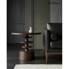 Kwadratowy stolik kawowy BRERA MM001501100414 brązowy drewniany 60cm