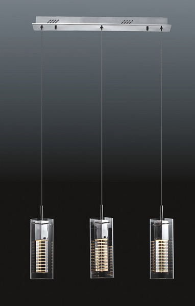 Wisząca lampa do jadalni Verizon MD109003-3B Italux chrom