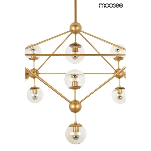 Lampa wisząca Astrifero MSE010100180 bursztynowa złotazłota