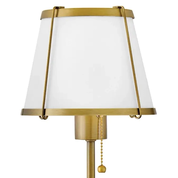 Lampa ścienna do jadalni Clarke HK-CLARKE1-DBR-OW z włącznikiem mosiądz