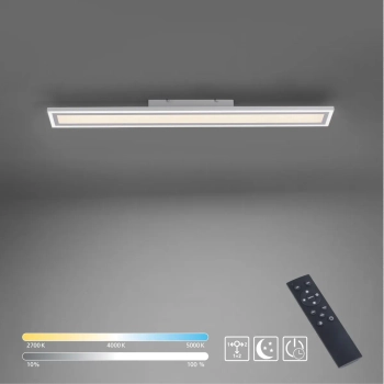Prostokątna lampa sufitowa EDGING biała 14853-16 1xLED 35W 2700-5000K sterowana pilotem