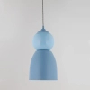 Lampa wisząca ceramiczna Tigali niebieska 5244 1xE27 kopułowa nad wyspę