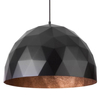 Kuchenna lampa wisząca Diament nad wyspę czarna miedziana