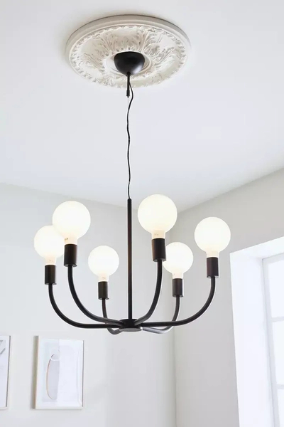 Industrialna lampa wisząca Amistoso czarna metalowa