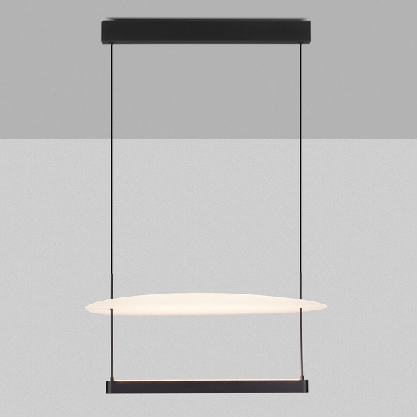 Zwisająca lampa na listwie TIRAQUE LE44633 LED 40W 2700K czarna biała