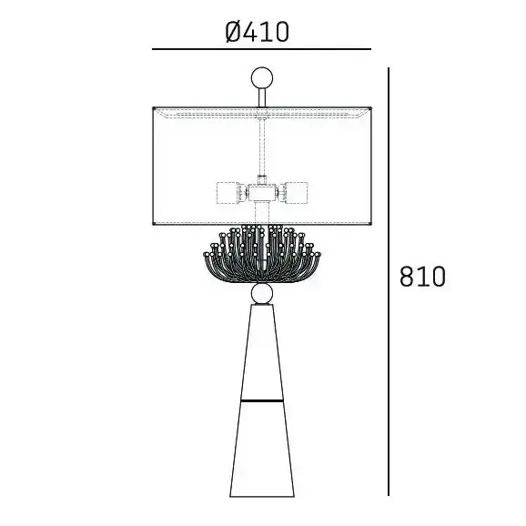 Stołowa lampka Cartagena T02004AU Cosmolight marmur złoty biały szary