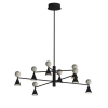 Loftowy żyrandol BINGO czarny P0685 1xLED 57W 3000K trawertyn