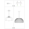 Lampa wisząca ekologiczna Parral LE42138 bambusowa beżowa