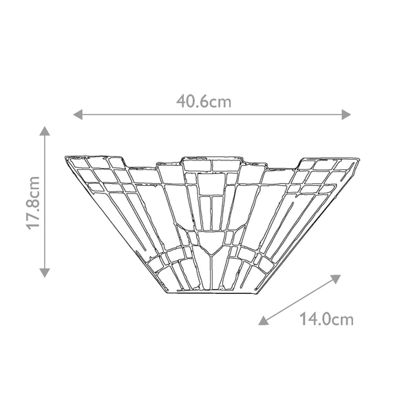 Szklany kinkiet Inglenook QZ-INGLENOOK-WU Quoizel tiffany multikolor