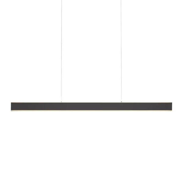 Lampa wisząca  nowoczesna PURE-LUME antracyt LED 76W 2700-5000K podłużna listwa do salonu 2738-13