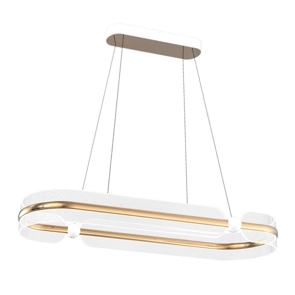 Lampa wisząca Sopla PND-63728-56W-3K-GD Italux LED 56W 3000K złota biała