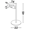 Biurkowa lampka PARINAS LE44503 LED 9W 3000K punktowa czarna