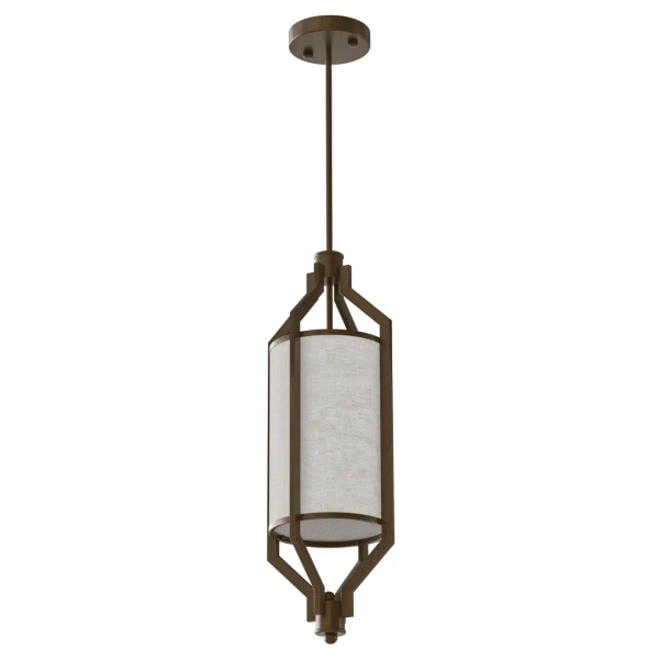 Zwisająca pojedyncza lampa do salonu Zundo Chocco 20 OR85877 brązowa