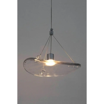 Szklana lampa wisząca AQUA przezroczysta czarna MSE1501100392 1xLED 3W 3000K