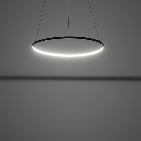 Lampa ring wisząca salonowa Circolo 10812 Nowodvorski LED 21W 3000K czarna