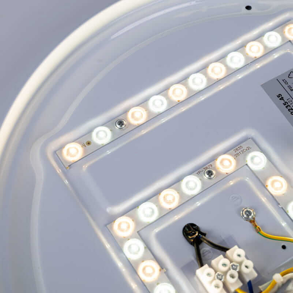 Plafon salonowy Piano ABR-POASY-24W LED 24W zmienna barwa drewniany biały