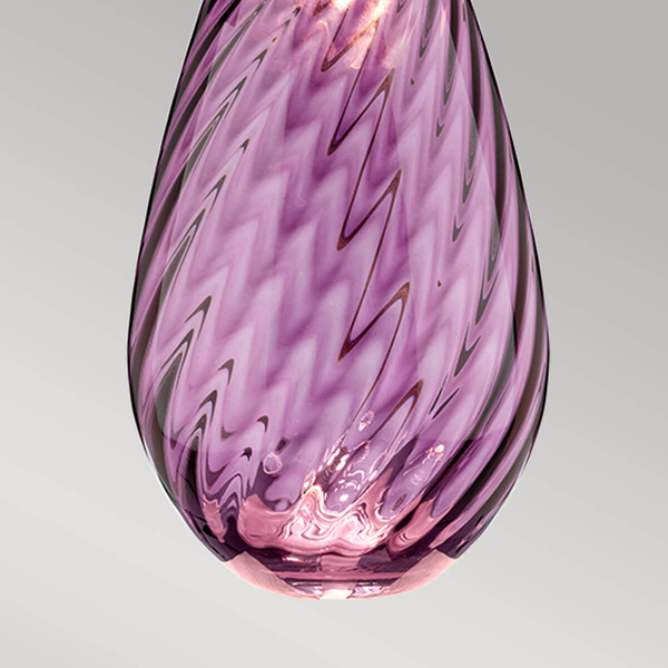Stolikowa lampa nocna Lena LENA-TL-L-PLUM szklana śliwkowa