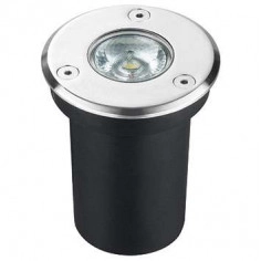 Zewnętrzna LAMPA najazdowa GAWRA 03246 Ideus gruntowa OPRAWA okrągła LED 3W 4000K wpust outdoor IP67 satyna