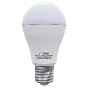 Żarówka LED ERSTE 03060 Ideus   E27 A65   14W 1250lm 230V   biała zimna