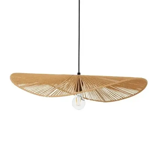 Wisząca lampa boho ANVOLTO LE45372 sznurek naturalny