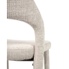 Tapicerowane krzesło KOS MM1501100299 beżowe taupe tkanina 45cm