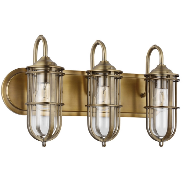 Potrójny kinkiet QN-URBANREST3 IP44 do łazienki mosiądz