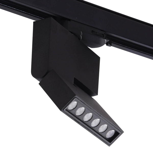 Ruchoma lampa Leon AZ3491 LED 12W 3000K czarna do 3-fazwego szynoprzewodu