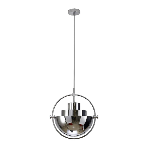 Lampa wisząca art deco Mobile ST-8881 CHROME Step do salonu pierścień chrom