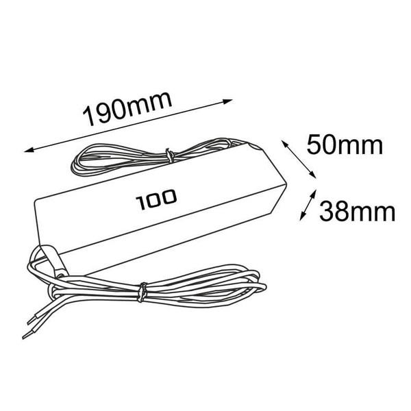 Zasilacz do magnetycznych szyn 6581 Shilo 100W biały